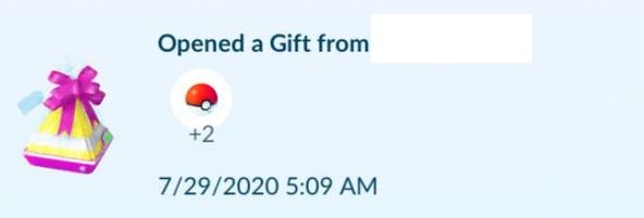 r/TheSilphRoad - Gifts giving only 2 Pokeballs.